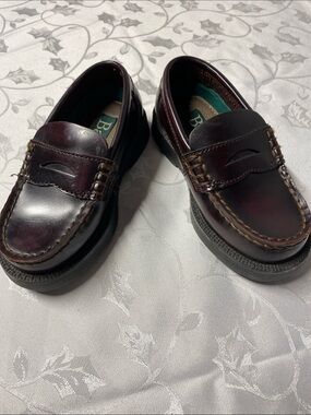 Bass Boy’s Penny Loafers in Burgundy Brown